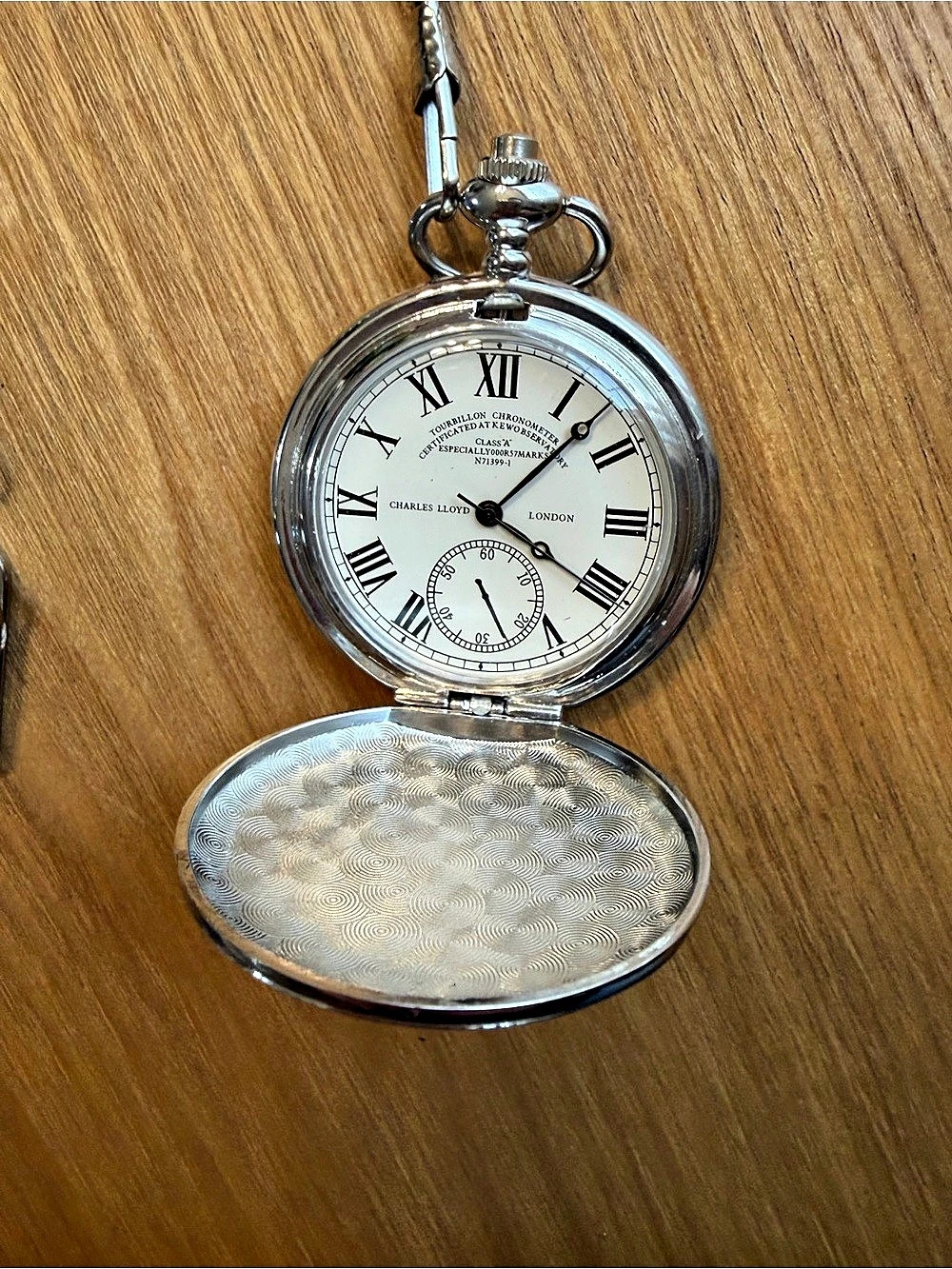 Charles Lloyd Class A Pocket Watch Silver Formal